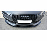 Maxton Design Gloss Black Maxton Design Front Splitter V.1 Audi RS7 C7 Face Lift AU-RS7-1F-FD1G