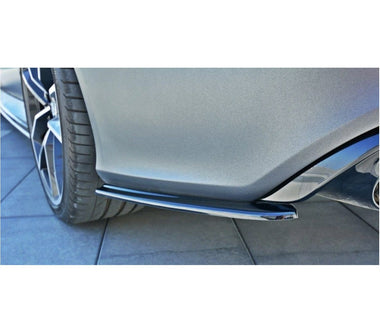 Maxton Design Gloss Black Maxton Design Rear Side Splitters Audi RS7 C7 Face Lift AU-RS7-1F-RSD1G