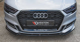 Maxton Design Maxton Design Front Splitter V.3 Audi 2017+ S3 / A3 S-Line 8V