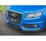 Maxton Design Gloss Black Maxton Design Front Splitter Audi S4 / A4 S-Line B8 AU-S4-B8-FD1G
