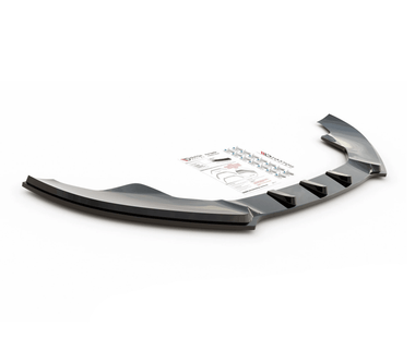 Maxton Design Gloss Black Maxton Design Front Splitter Audi S4 / A4 S-Line B8 AU-S4-B8-FD1G