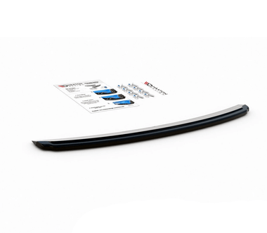 Maxton Design Gloss Black Maxton Design Central Rear Splitter Audi S4 / A4 S-Line B8 Sedan AU-S4-B8-RD1G