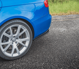 Maxton Design Gloss Black Rear Side Splitters Audi S4 / A4 S-Line B8 Sedan AU-S4-B8-RSD1G