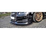 Maxton Design Gloss Black Maxton Design Front Splitter V.1 Audi 2013+ S8 D4 Face Lift AU-S8-D4-FD1G