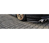 Maxton Design Gloss Black Maxton Design Rear Side Splitters Audi 2013+ S8 D4 Face Lift AU-S8-D4-RSD1G