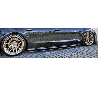Maxton Design Gloss Black Maxton Design Side Skirts Diffusers Audi 2013+ S8 D4 Face Lift AU-S8-D4-SD1G