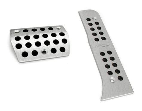 AWE Tuning Silver / Automatic AWE Tuning Pedal Covers ONLY | Mk5 | Mk6 | A3 | B6 | CC - Silver - Auto | DSG AWE-5