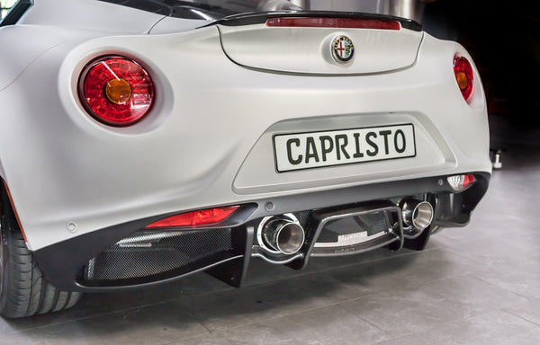Capristo Alfa Romeo 4C - Free Flow Exhaust with Carbon Diffuser | 10AR04010000