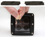 Lamin-X Gunsmoke Lamin-X  Headlight and Round Fog Covers - BMW / 3-Series Sedan (09-11) B123G