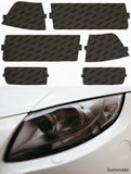 Lamin-X Gunsmoke Lamin-X BMW 3-Series Sedan (92-99) EURO Headlight Covers B201E-3G