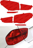 Lamin-X Red Lamin-X  Headlight Covers with Turn Signals - BMW / M3 (01-06) B257R
