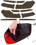 Lamin-X Charcoal Lamin-X  A-Pillar & Cab Top Edge Protection - BMW / M3 Coupe, Cabrio (08-13) B269C