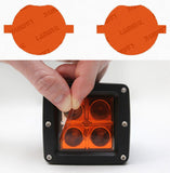 Lamin-X Amber Lamin-X BMW 5-Series (04-07) Dome Fog Light Covers B402-3A