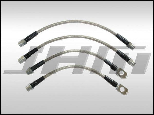 JHM - Brake Line Kit - Stainless (JHM) Front and Rear Lines for Audi A3 8P and VW EOS, Golf, Jetta MKV - MKVI | JHM-SBLK1500