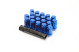 Aodhan 12x1.5 / Blue Aodhan 6 Spline Wheel Lug Nuts 19mm (SPL35) - Set of 20 AHLNSPL351215BL