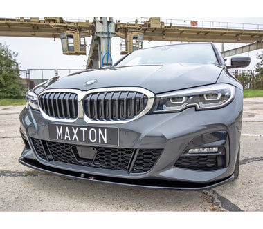Maxton Design Gloss Black Maxton Design Front Splitter V.3 BMW 3 Series G20 M-Package BM-3-20-MPACK-FD3G