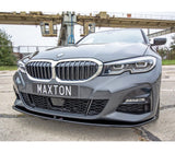 Maxton Design Gloss Black Maxton Design Front Splitter V.3 BMW 3 Series G20 M-Package BM-3-20-MPACK-FD3G