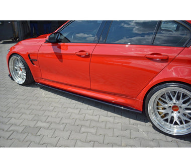 Maxton Design Gloss Black Maxton Design Side Skirts Diffusers V.1 BMW M3 F80 BM-3-80-M-SD1G
