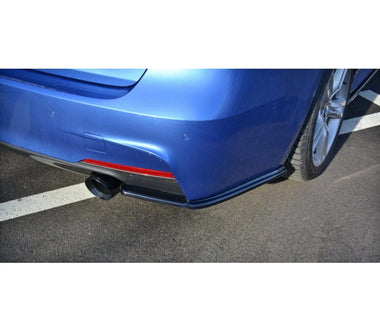 Maxton Design Gloss Black Maxton Design Rear Side Splitters BMW 3-Series F30 Phase-II Sedan M-Sport BM-3-F30F-MPACK-RSD1G