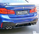 Maxton Design Gloss Black Maxton Design Central Rear Splitter BMW M5 F90 BM-5-90-M-RD1G
