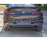 Maxton Design Gloss Black Maxton Design Central Rear Splitter BMW X4 M-Package G02 BM-X4-02-MPACK-RD1G