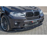 Maxton Design Gloss Black Maxton Design Front Splitter BMW X5 E70 Facelift M-Package BM-X5-70F-MPACK-FD1+FD1RG