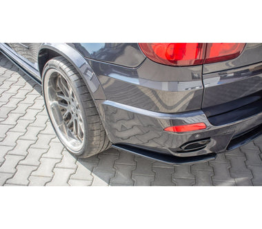Maxton Design Gloss Black Maxton Design Rear Side Splitters BMW X5 E70 Facelift M-Package BM-X5-70F-MPACK-RSD1G