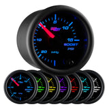 GlowShift Gauges Black 7 Color 15 PSI Boost/Vacuum Gauge | GS-C701_15