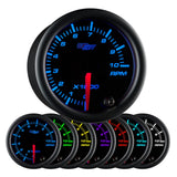 GlowShift Gauges Black 7 Color 2" Tachometer Gauge | GS-C710