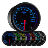 GlowShift Gauges Black 7 Color 1300° C Exhaust Gas Temperature Gauge | GS-C708-C