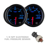 GlowShift Gauges GlowShift Gauges Tinted 7 Color 3 Gauge Diesel Set - 60 PSI Boost, 1500° F Exhaust Gas Temperature & 30 PSI Fuel Pressure Gauges GS-T7-DS2