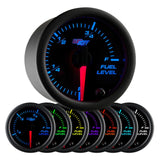 GlowShift Gauges Black 7 Color Fuel Level Gauge | GS-C715