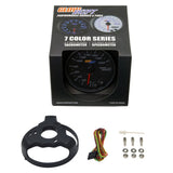 GlowShift Gauges GlowShift Gauges Black 7 Color 3-3/4" In-Dash Kilometer Speedometer Gauge GS-C717-KM