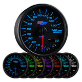 GlowShift Gauges Black 7 Color 3-3/4" In-Dash Speedometer Gauge | GS-C717