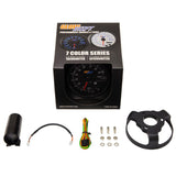 GlowShift Gauges GlowShift Gauges Black 7 Color 3-3/4" In-Dash Tachometer Gauge GS-C716