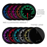 GlowShift Gauges GlowShift Gauges 10 Color Digital Dual Temperature & Pressure Gauge GS-TCD-TP