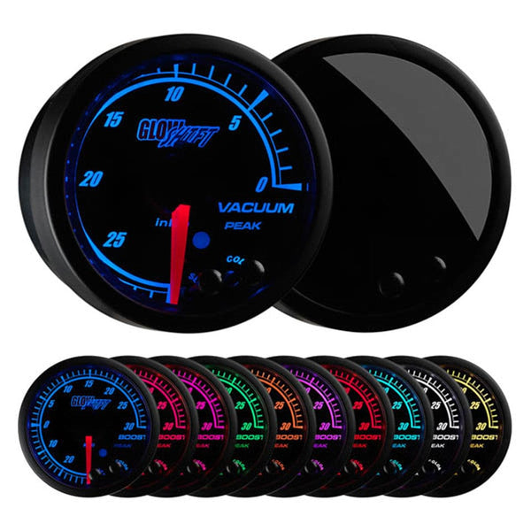 GlowShift Gauges Elite 10 Color Vacuum Gauge | GS-ET03