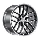 BBS 19x8 / 5x108 et45 / cb70 BBS CC-R 19" 5x108 Satin Graphite Diamond Cut Polished Rim CC2001GRPK