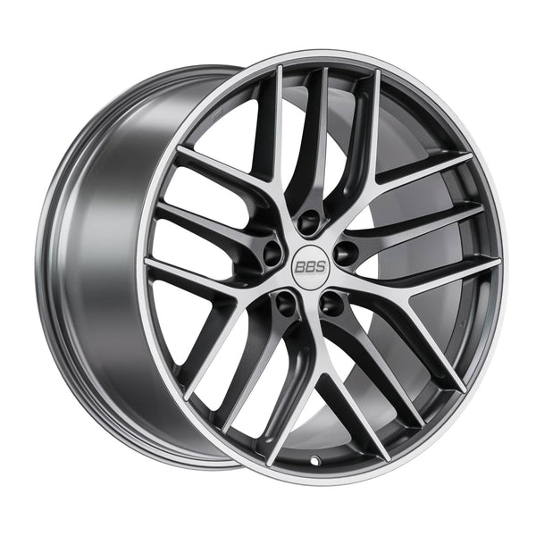 BBS 19x8 / 5x108 et45 / cb70 BBS CC-R 19" 5x108 Satin Graphite Diamond Cut Polished Rim CC2001GRPK