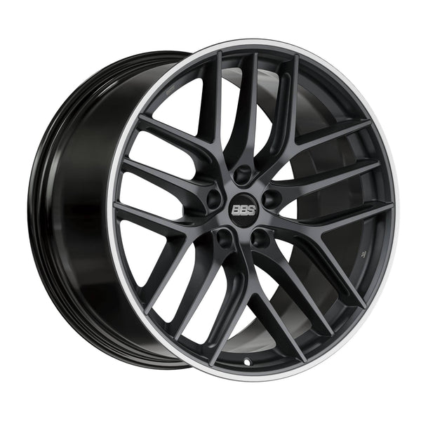 BBS 19x8 / 5x108 et45 / cb70 BBS CC-R 19" 5x108 Satin Black Polished Rim CC2001BPO