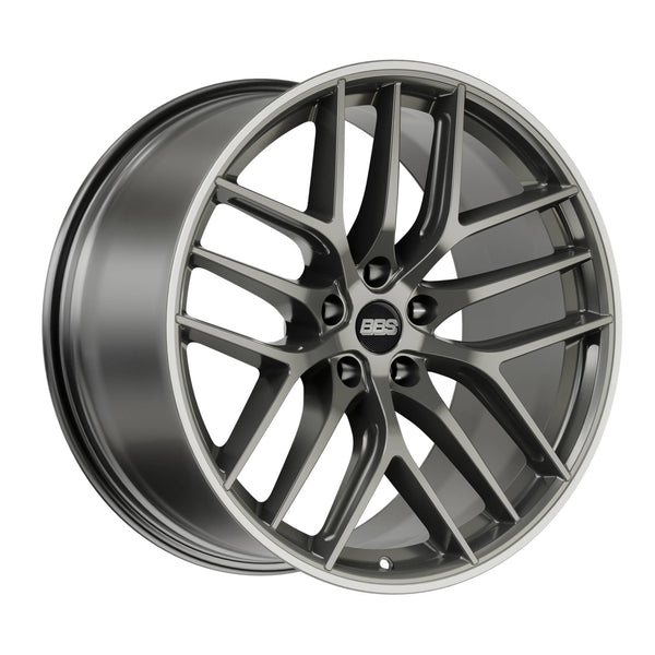BBS 19x10 / 5x120 et38 / cb82 BBS CC-R 19" 5x120 Satin Platinum Polished Rim CC2402PPO