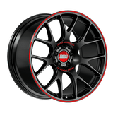 BBS 20x10 / 5x112 et25 / PFS BBS CH-R 20" 5x112 Satin Black/Red Lip CI0501NE