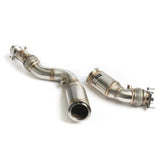 CTS Turbo 3" Stainless Steel High-Flow Catted Downpipe - BMW / S55 / F80 / F82 / F87 / M3 / M4 / M2 Competition | CTS-EXH-DP-0025-CAT