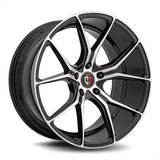 Curva Concepts 20x10 et25 / 5x120 / cb72.56 Curva C42 20" 5x120 Gloss Black Machine Face C42-20101202572BMF