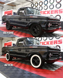 Tire Stickers Tire Stickers - WHITEWALL - Permanent