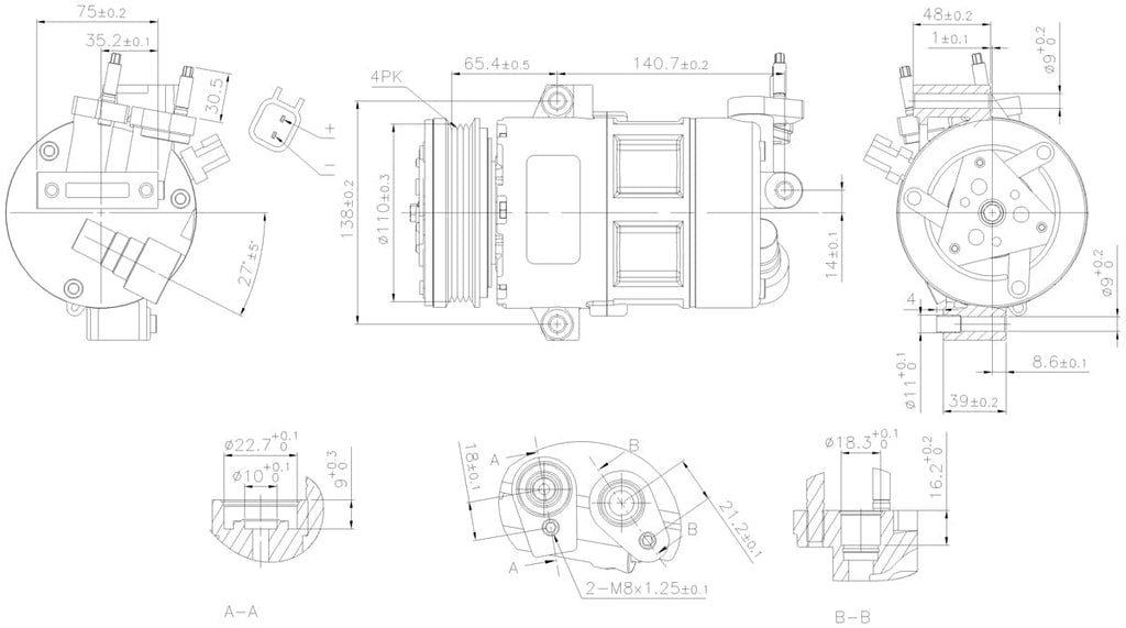 A/C Compressor - Ford | CV6119D629BG – UroTuning