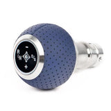 BFI Maritime Blue Air Leather/Bright Aluminum / Black Dot BFI GS2 Air Leather Shift Knob and Boot Combo | F80/82/87 DCT Fitment GS2MT-DCTS