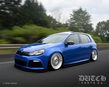 Dutch Parts Co VW MK6 Golf R Side Skirt Splitters | SSSVWMK6R