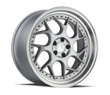 Aodhan 18x8.5 et35 / 5x100 / cb73.1 Aodhan DS01 18" 5x100  Silver Machined Lip w/Chrome Rivets DS11885510035SML