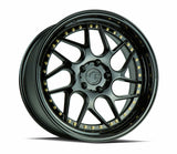 Aodhan 18x9.5 et15 / 5x114.3 / cb73.1 Aodhan DS01 18" 5x114.3  Gloss Black W /Gold Rivets DS118955114315GBGR